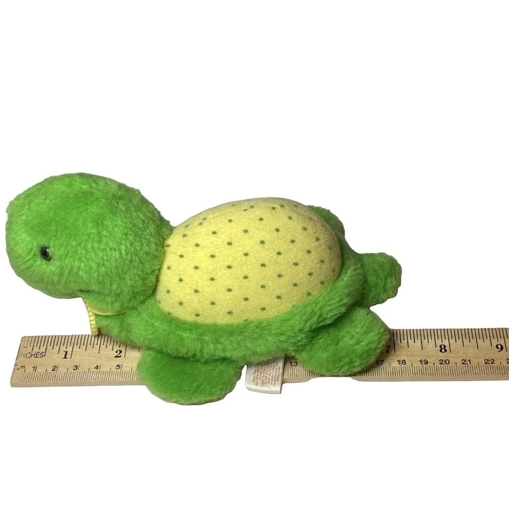KENNER Green/Yellow Tea Time Turtle‎ Plush Strawberry Shortcake 1981 ~7in